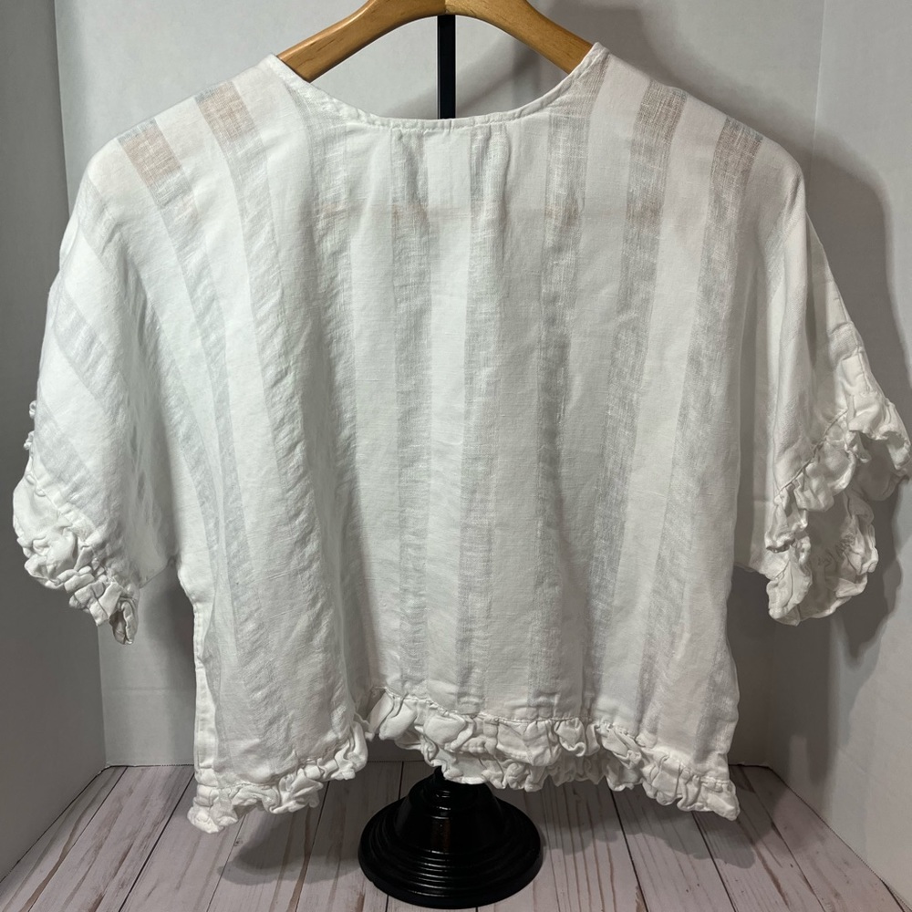 Zara White Top Blouse